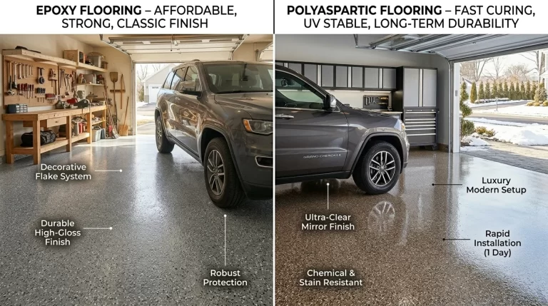 Epoxy vs Polyaspartic Flooring Which Is Better for Your Garage